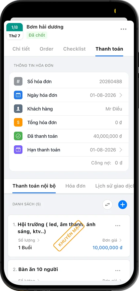 EventHub mobile payments