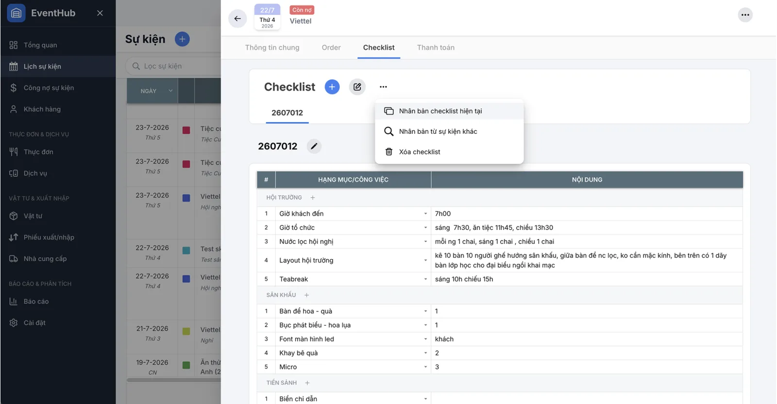 EventHub operations checklist