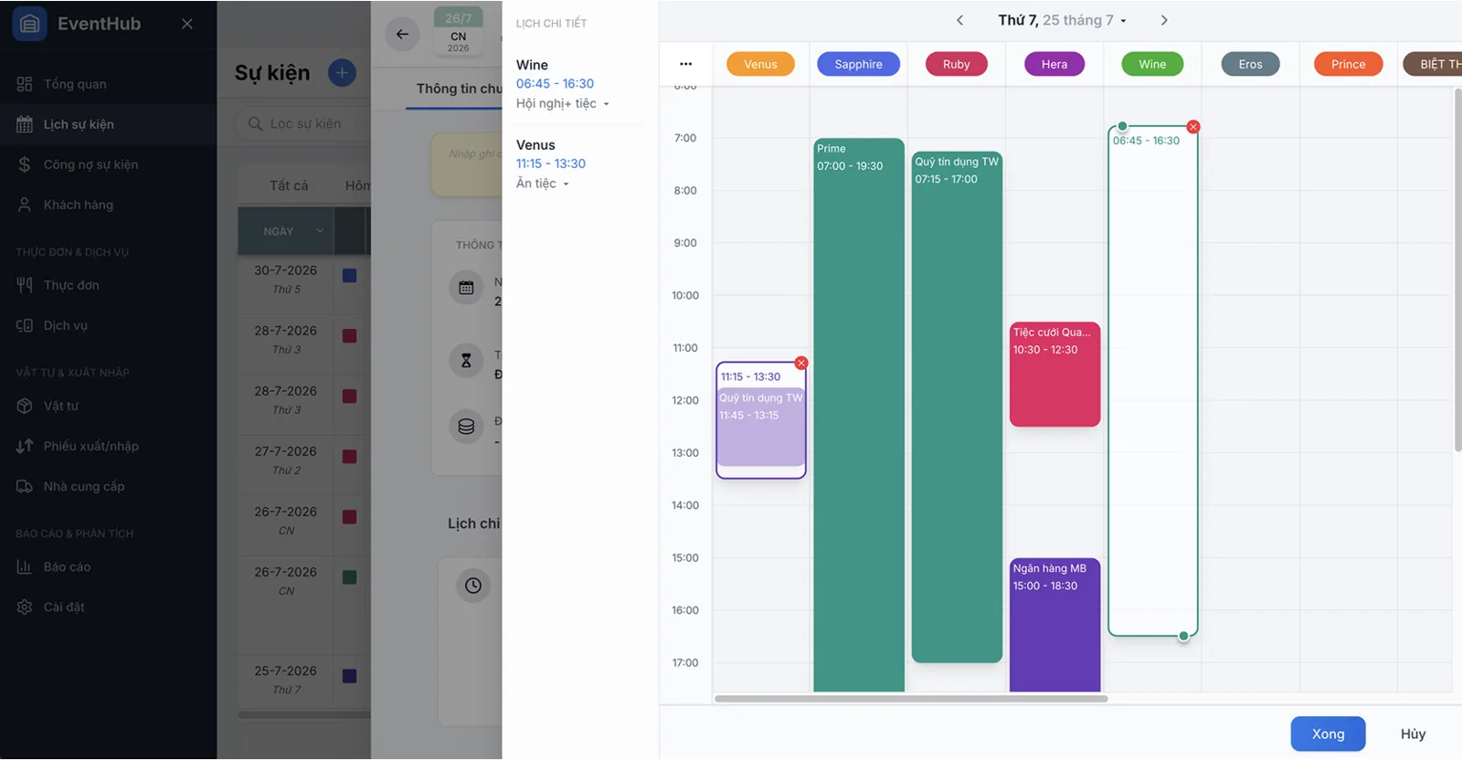 EventHub time-slot booking